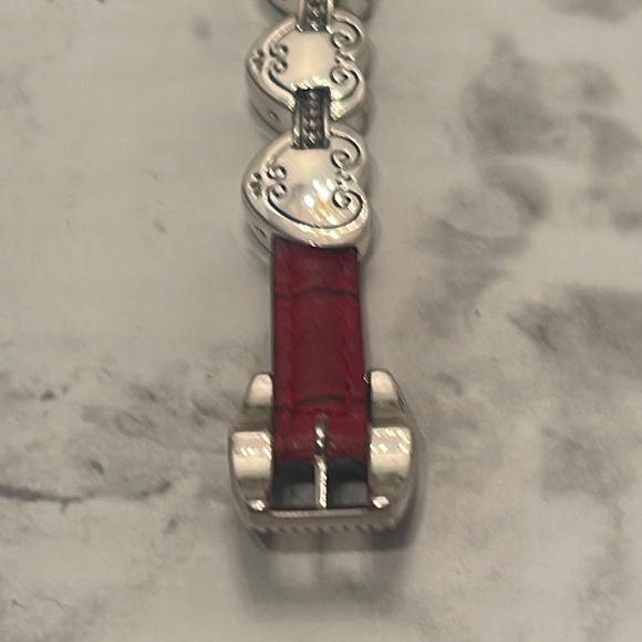 Brighton Tyler watch Reversible leather band with silver tone hearts - Picture 8 of 12